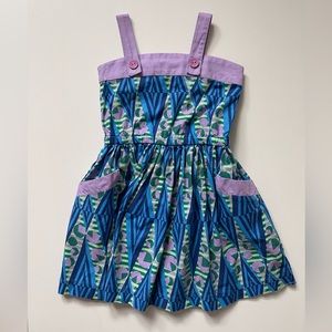 Peas and Queues Girls’ Patterned Dress